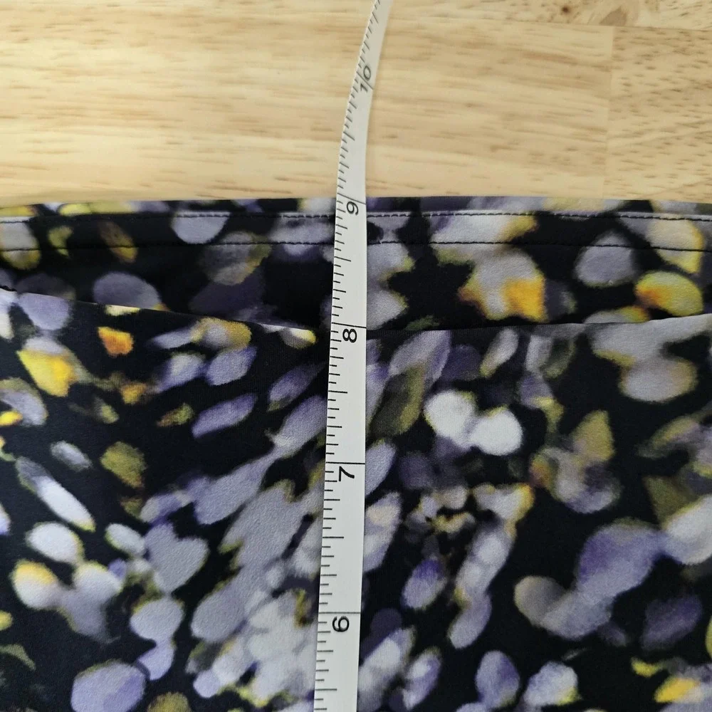 Lululemon‎ Leggings Womens 2 Black Purple Yellow High Rise Yoga Workout Printed
